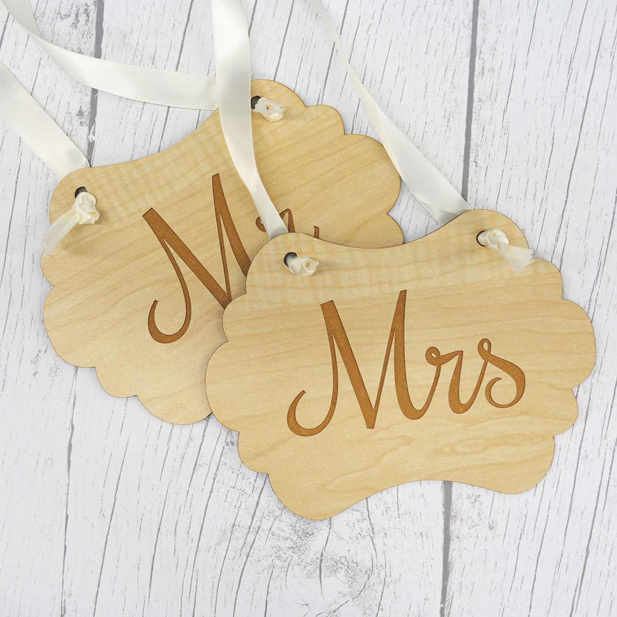 Mr. & Mrs. chair signs